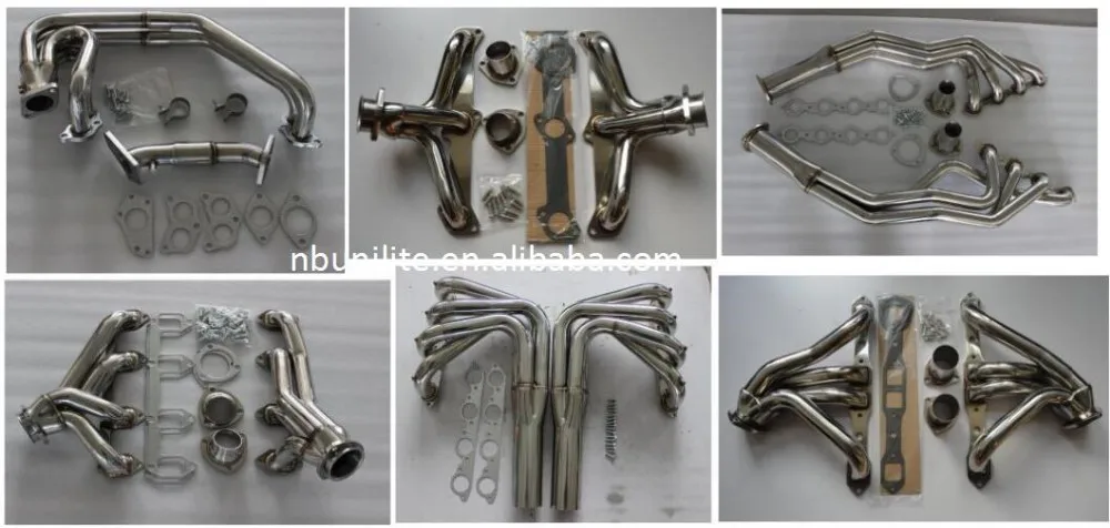 POLISHED STAINLESS STEEL HEADER EXHAUST MANIFOLD for 05-08 BOXSTER CAYMAN S 987 view 6