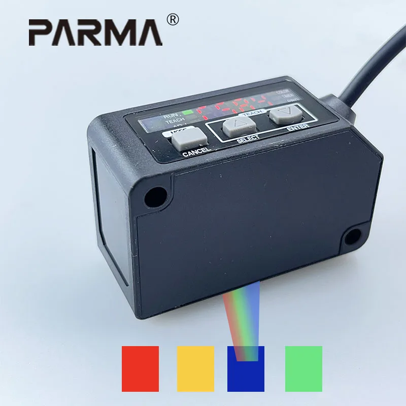 PARMA PM-A101 Color Sensor Color Recognition Mark Tracking Digital Mark Sensor Optical Sensor, Photoelectric Sensor