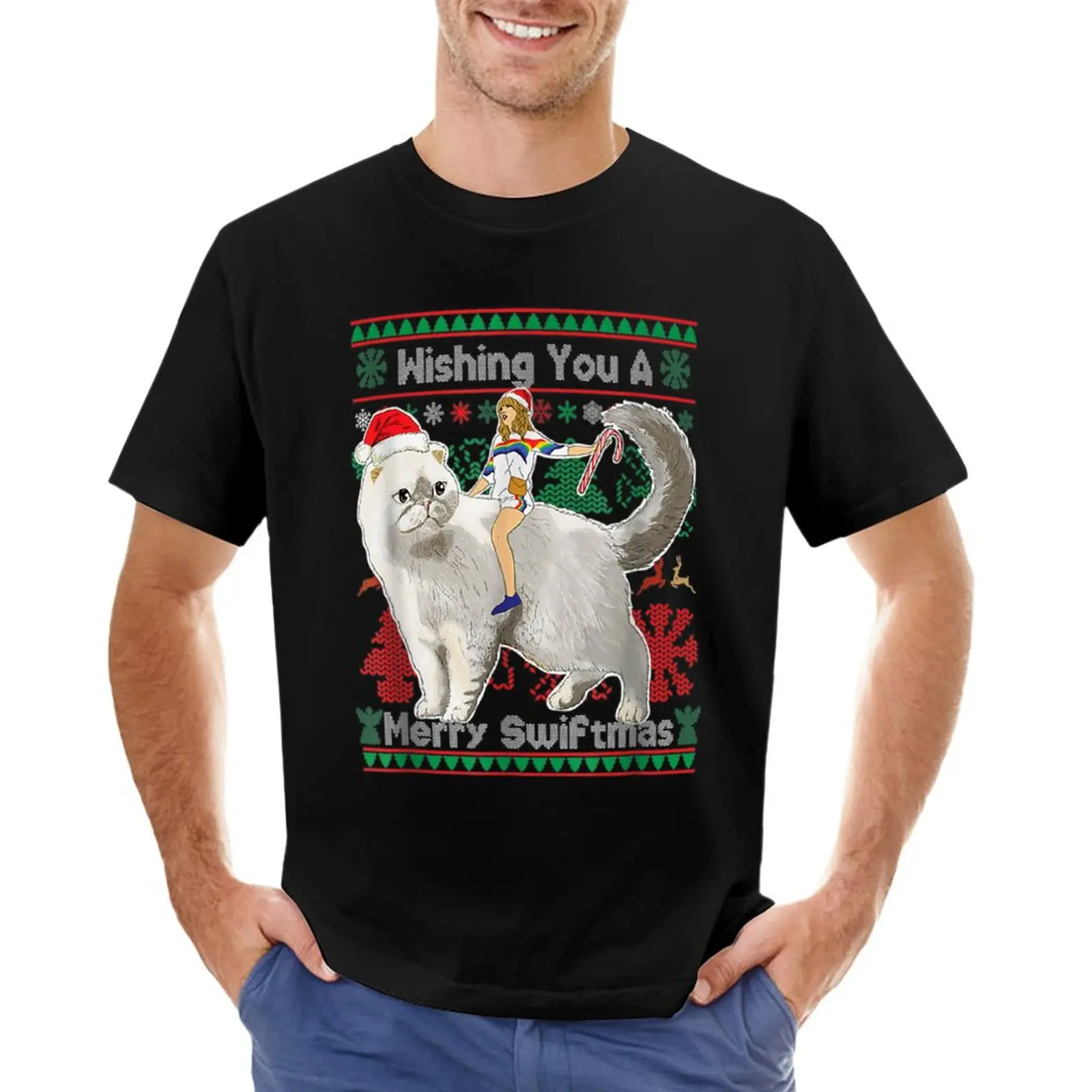 

Wishing You A Merry Swiftmas T-Shirt graphics t shirt new edition t shirt cute tops t shirts for men