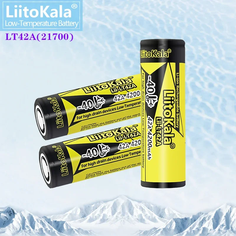 

3PCS LiitoKala Lii-LT42A 3.7V 4200mAh 21700 Battery 42A Power 10C Discharge Ternary Lithium Batteries DIY Electric Bicycle