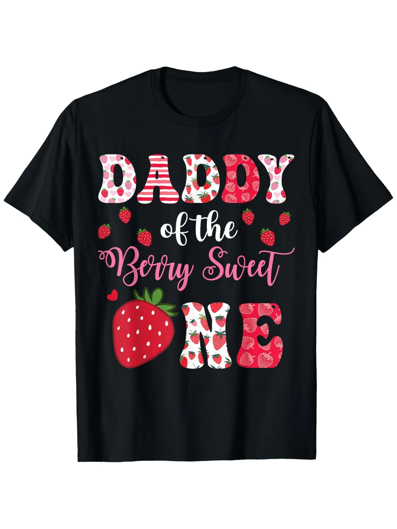 

Daddy Of The Berry Sweet One 1St Birthday Party T-Shirt T-shirt for St. Patrick'S Day Easter
