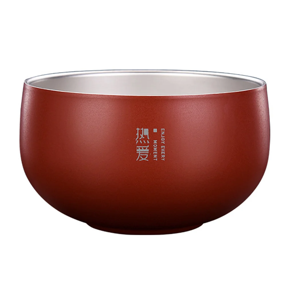 

1pc Stainless Steel Bowl Heavy Duty Food Serving Bowl For Soup Rice Noodles Ice Cream Home Kitchen Tableware Supplies