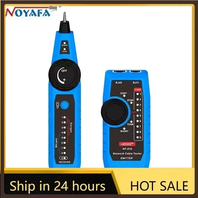 

FANYUE Network Cable Tester NF-810 Cable Tracker RJ45 RJ11 Wire Tracer Ethernet LAN Anti-Interference Line Finder Network Tools