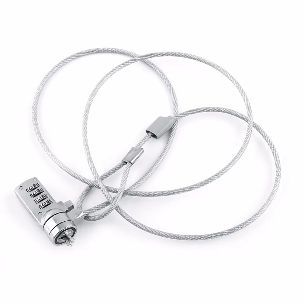 قفل أمان للكمبيوتر المحمول ، سلسلة مع كابل ، مانع للسرقة ، كلمة مرور مكونة من 4 أرقام للكمبيوتر المحمول والكمبيوتر المحمول #3