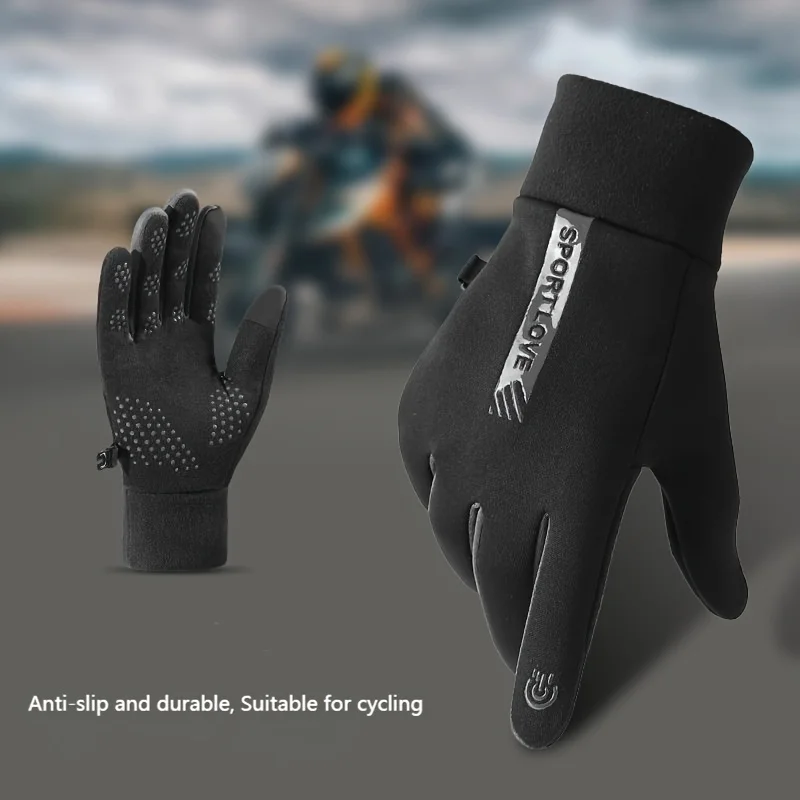 Ladies' Touch Screen Winter Gloves, Warm Gloves, Windproof, Non Slip, Durable, Warm and Comfortable Gloves, Suitable for Cycling
