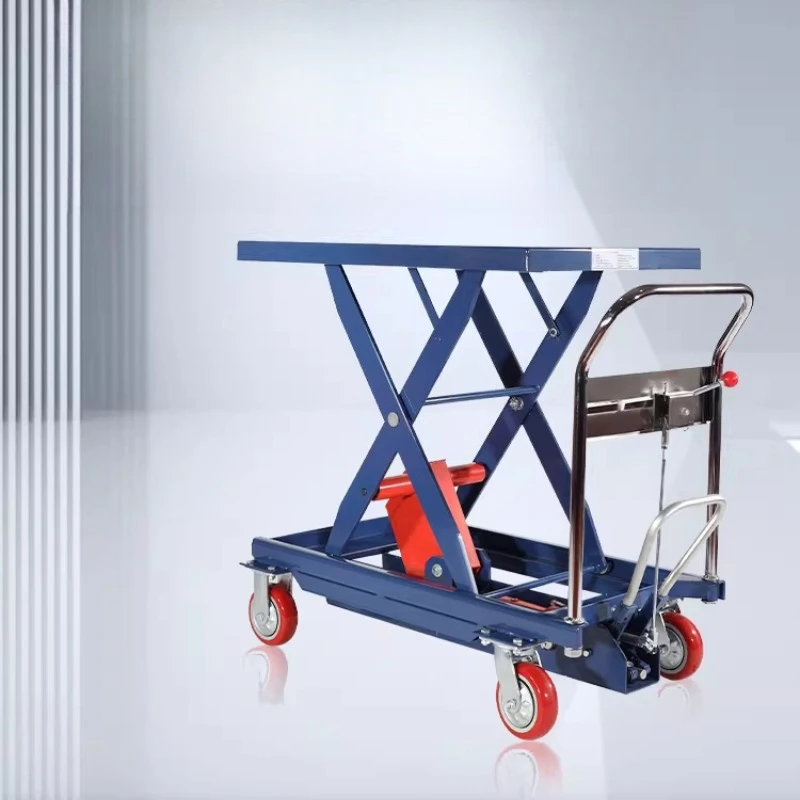 

Special Mechanical Lift Trolley Hydraulic Manual Lift Trolley Small Platform Commercial Furniture Hebebühnenwagen ZY40TC