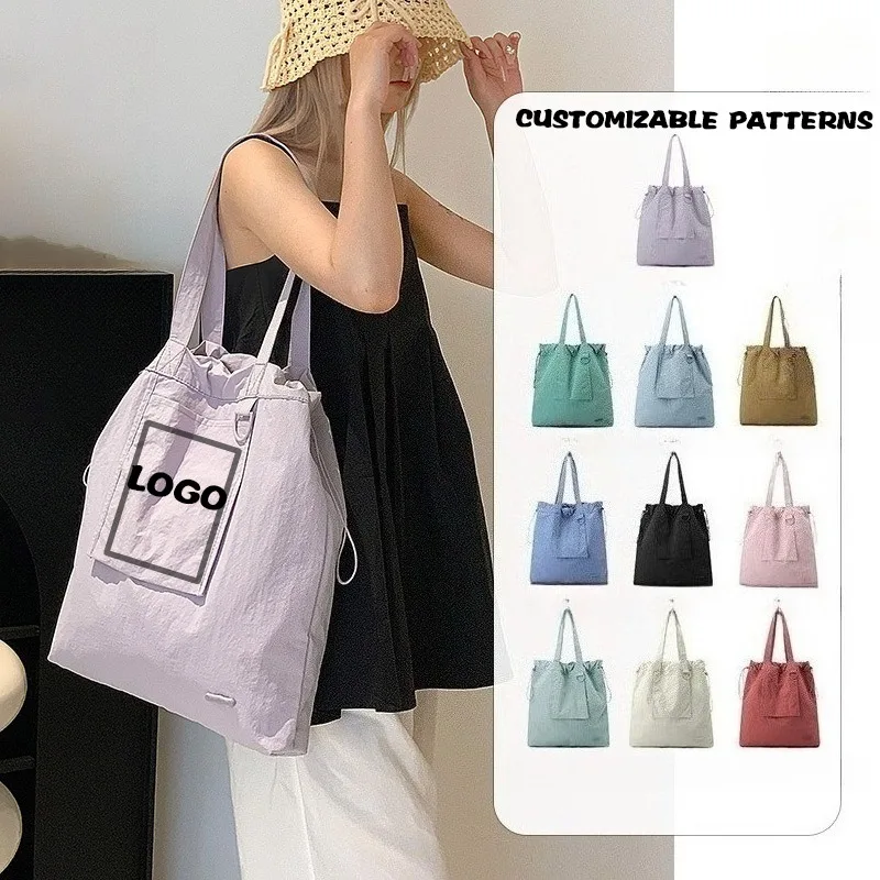 

Холщовая сумка с индивидуальным логотипом. Легкая и экологически чистая сумка для покупок. Женская сумка большой вместимости.