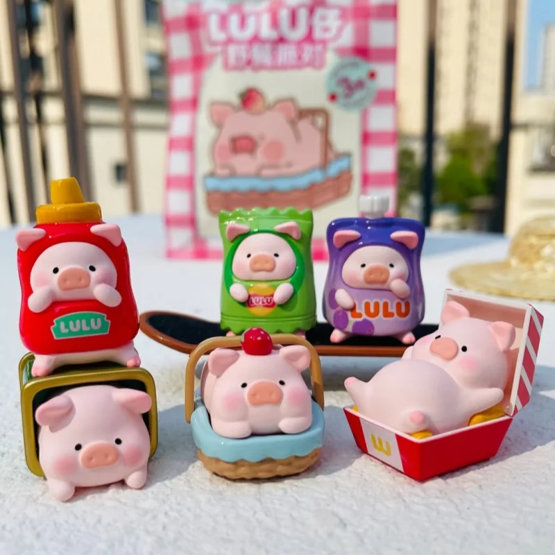 

Lulu The Piggy для пикника, вечеринки, серия, коробка-сюрприз, слепая сумка, милая фасоль, коллекционная свинья, подарок-сюрприз для девочек, модная слепая коробка, игрушки