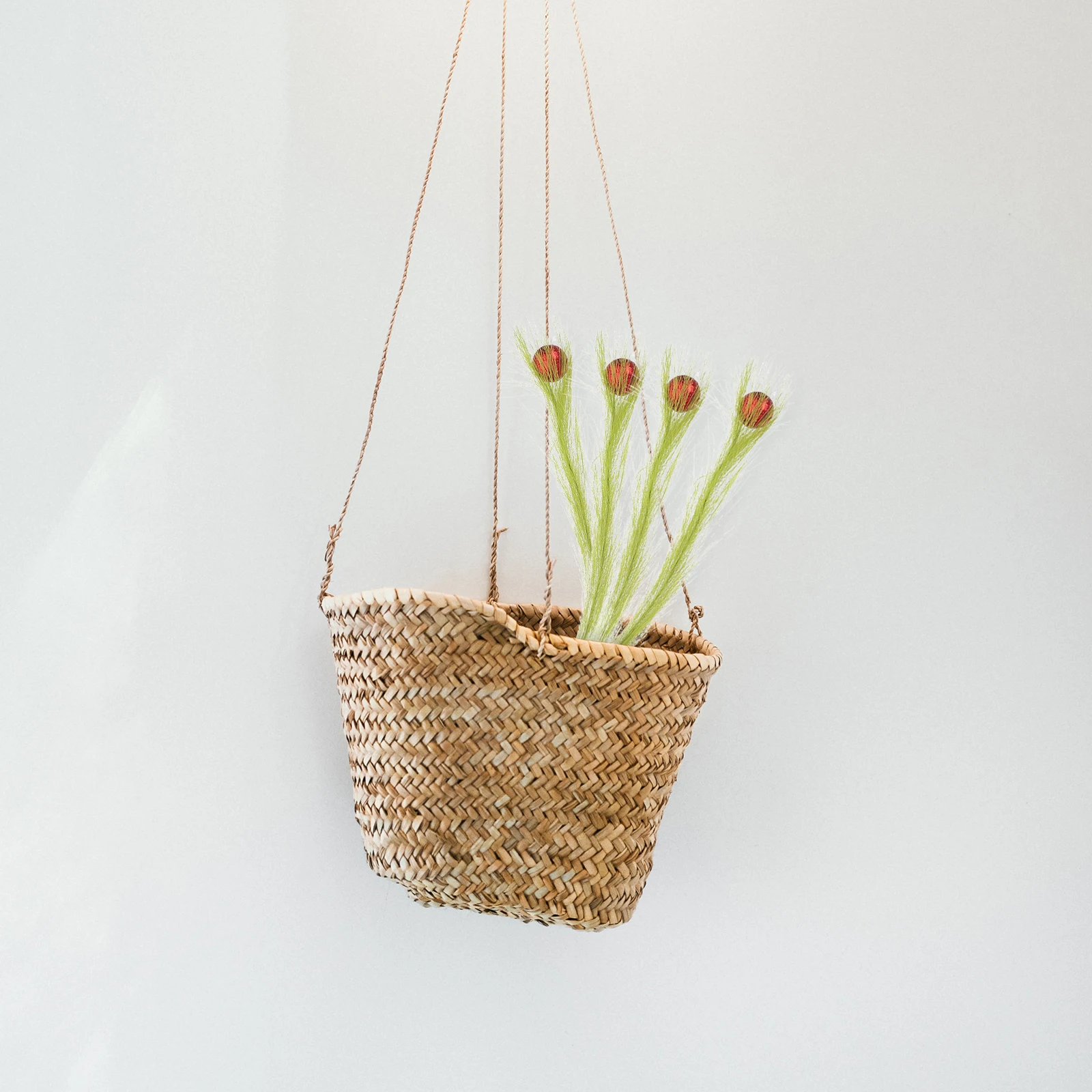 

16Pcs Artificial Pampas Grass Faux Greenery Stems Decorative Reeds DIY Wreath Supplies Christmas Tree Festive Holiday Party