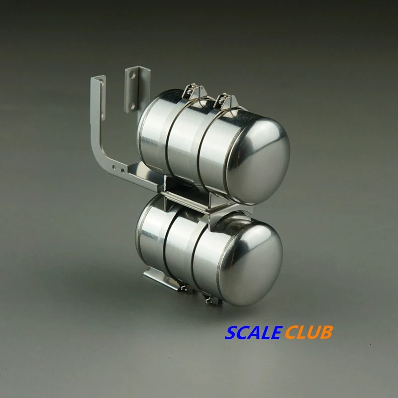 Scaleclub tamiya 1:14 caminhão de reboque caminhão basculante atualização metal duplo tanque gás acessórios diy