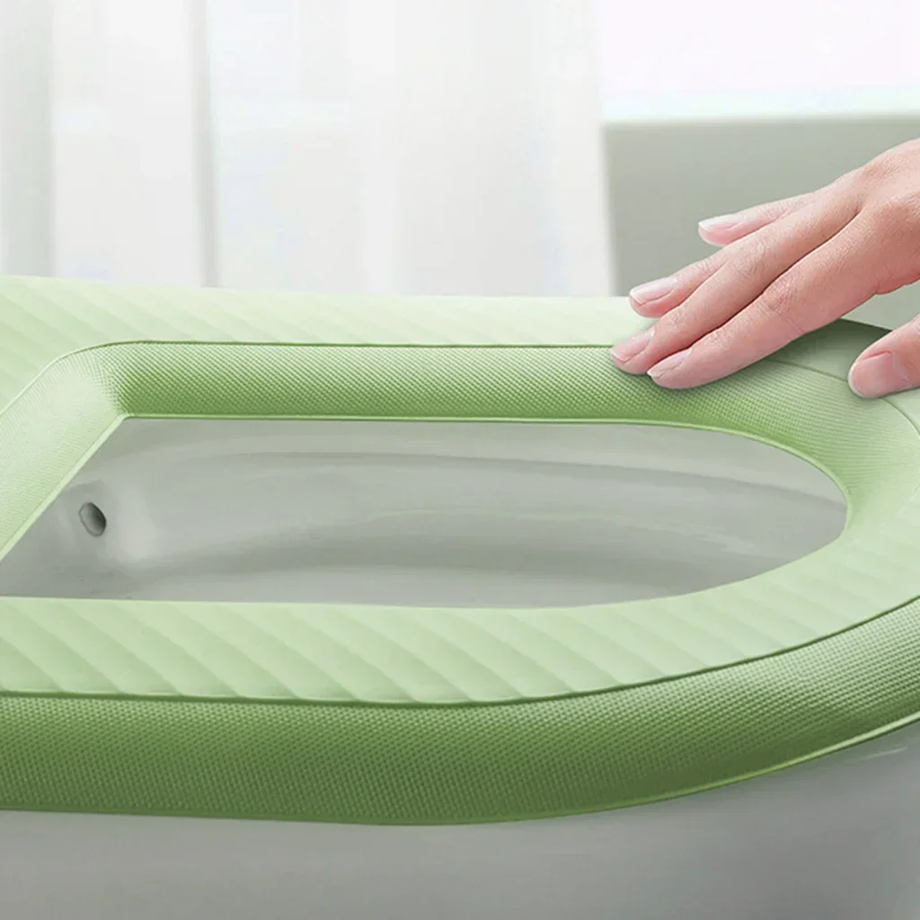 

Waterpoof Soft Toilet Seat Cover Bathroom Washable Closestool Mat Pad Cushion O-shape Toilet seat Bidet Toilet Cover Accessories