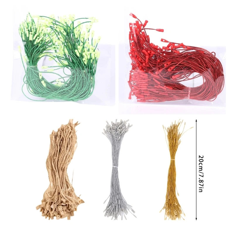 100Pcs Ribbon Hangers for Christmas Ornament Safe Designs Hanging Straps Dropship