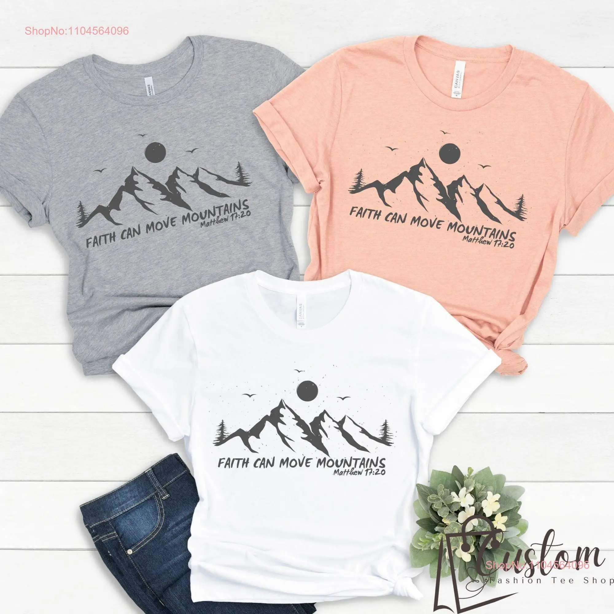 Fé pode mover montanha t camisa matuo 17 20 vestuário cristão para shirtns mover estilo fiel moda crentes