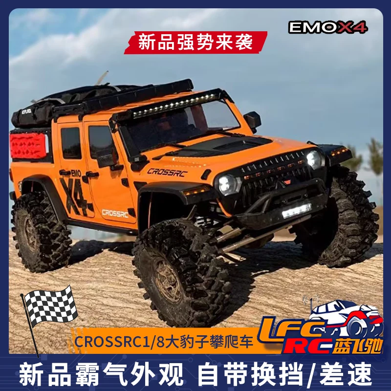 Crossrc Emo X4 Leopard 1/8 Remote Control Climbing Vehicle Electric 4wd Rtr Off Road Vehicle Professional Rc Model