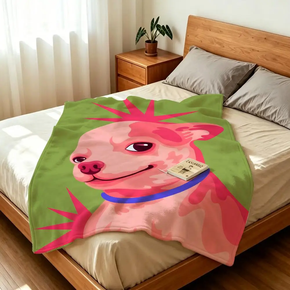 Character a-art d-dog Throw Soft Warm Flannel Fleece Throw Blanket for Sofa Bed Travel Home