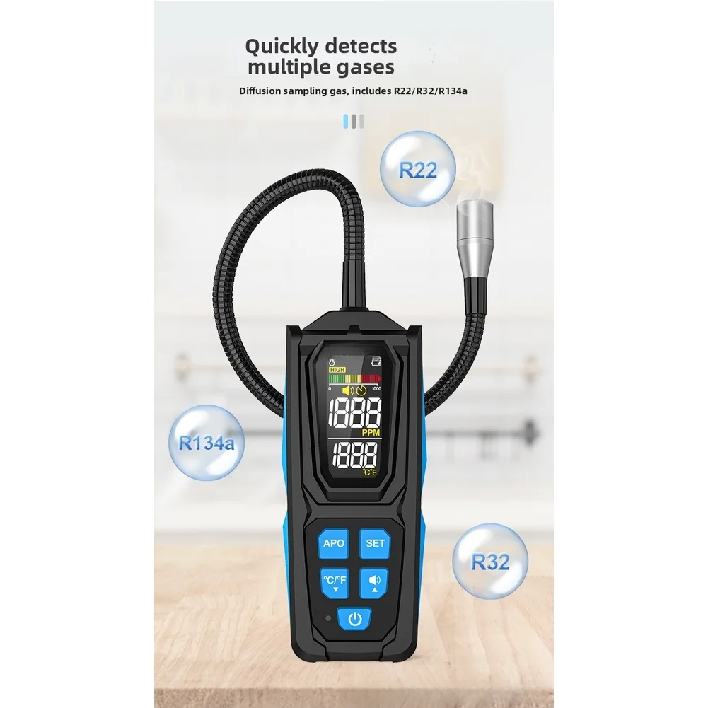 Multifunctional Detection Tool HD02 Leak Detector For Efficient Troubleshooting Multifunctional Tool Fast 10s Response