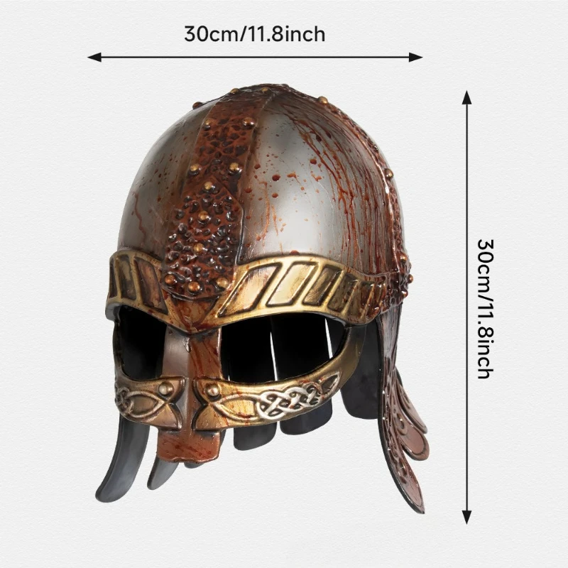 Vintage Renaissance Viking Style Decorative Helmet Classic Medieval Themed Cosplay Accessory Lightweight Costume Prop Suitable