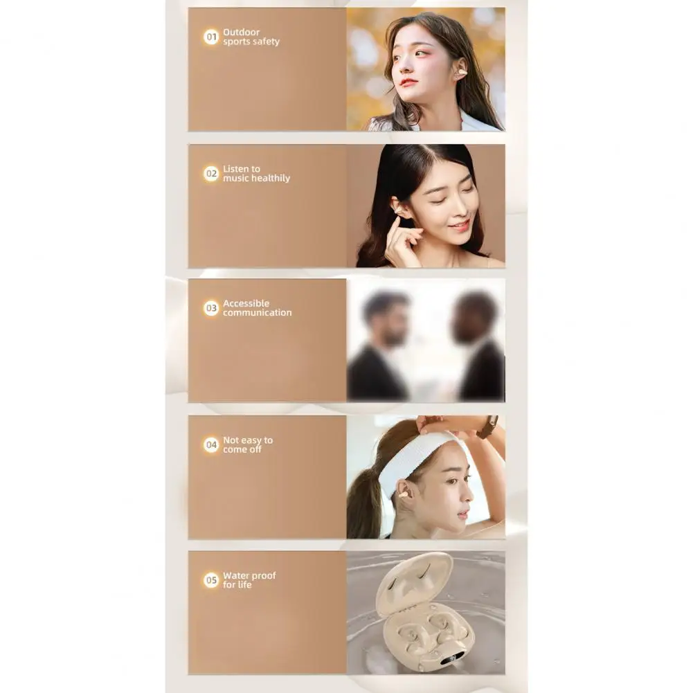 Drahtlose Ohrhörer Mode Komfortable Touch Control Klaren Klang Drahtlose Ohrhörer Kopfhörer Gaming Tragen