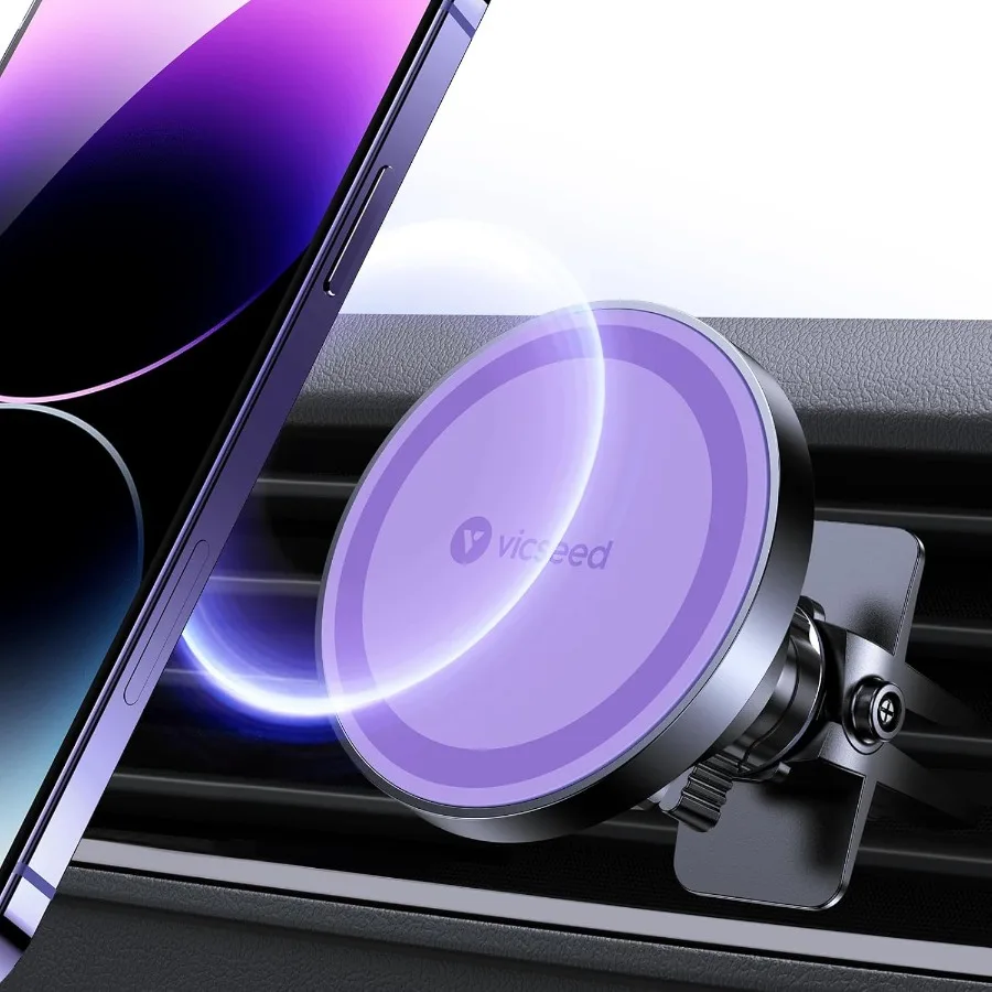 

Модернизированный сильный магнитный магнитный держатель телефона для автомобильного вентиляционного отверстия с регулируемым на 360° дизайном, совместимый с iPhone 17.