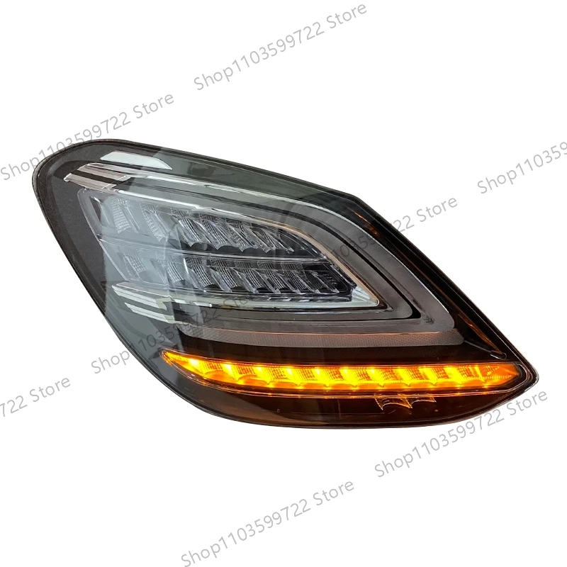 لمرسيدس بنز C-Class W205 C180 C200 C260 2015-2020 LED ديناميكية بدوره إشارة الفرامل ضوء احتياطية ضوء القيادة تحذير