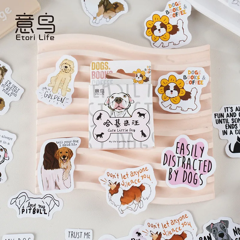 45pcs/box Shiba Inu's World Decorative Stationery Stickers set cute dog Scrapbooking DIY Diary Album Stick Lable Animal Stickers