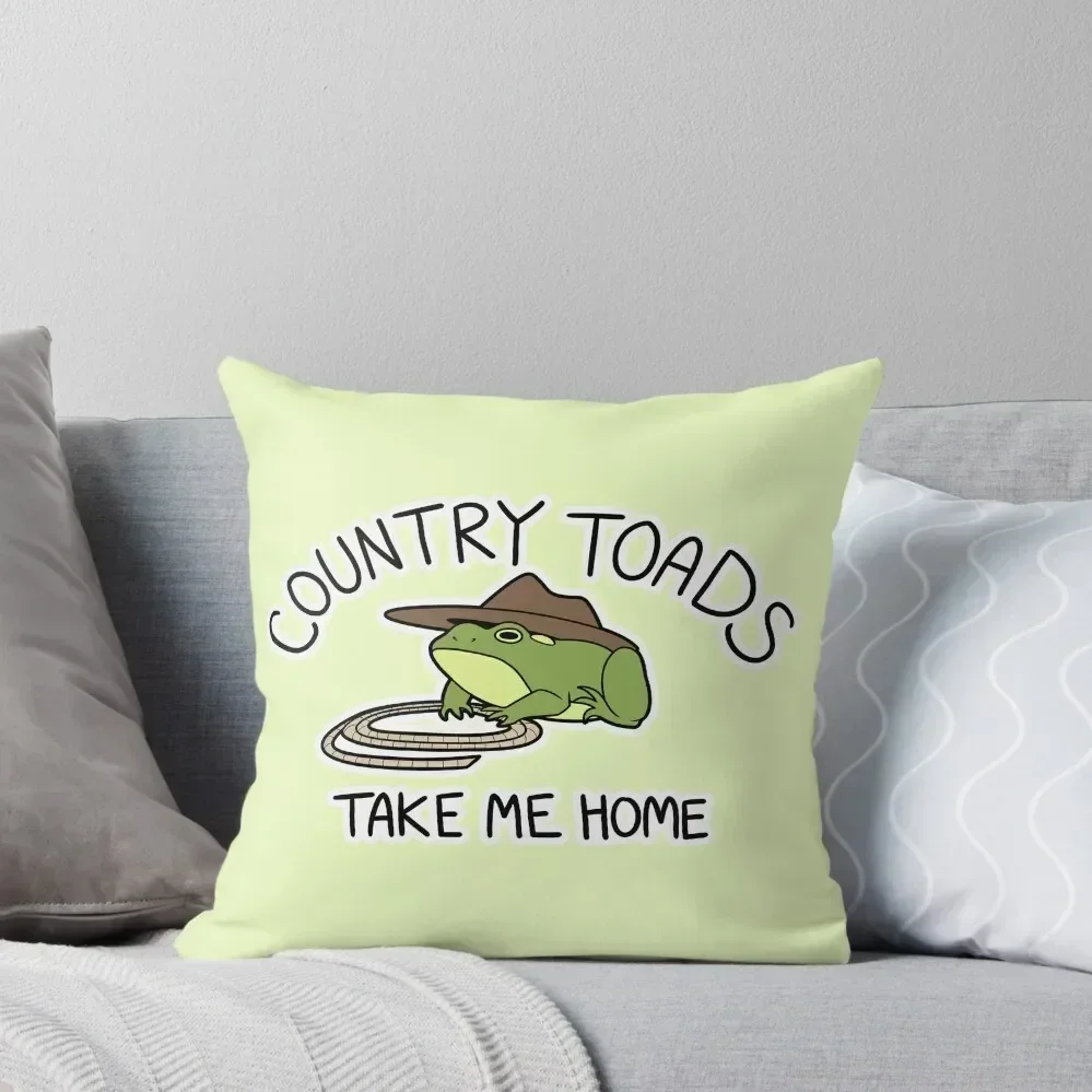

Country Toads Throw Pillow Marble Cushion Cover christmas decorations 2025 Christmas Pillow Cases Custom Cushion Photo pillow
