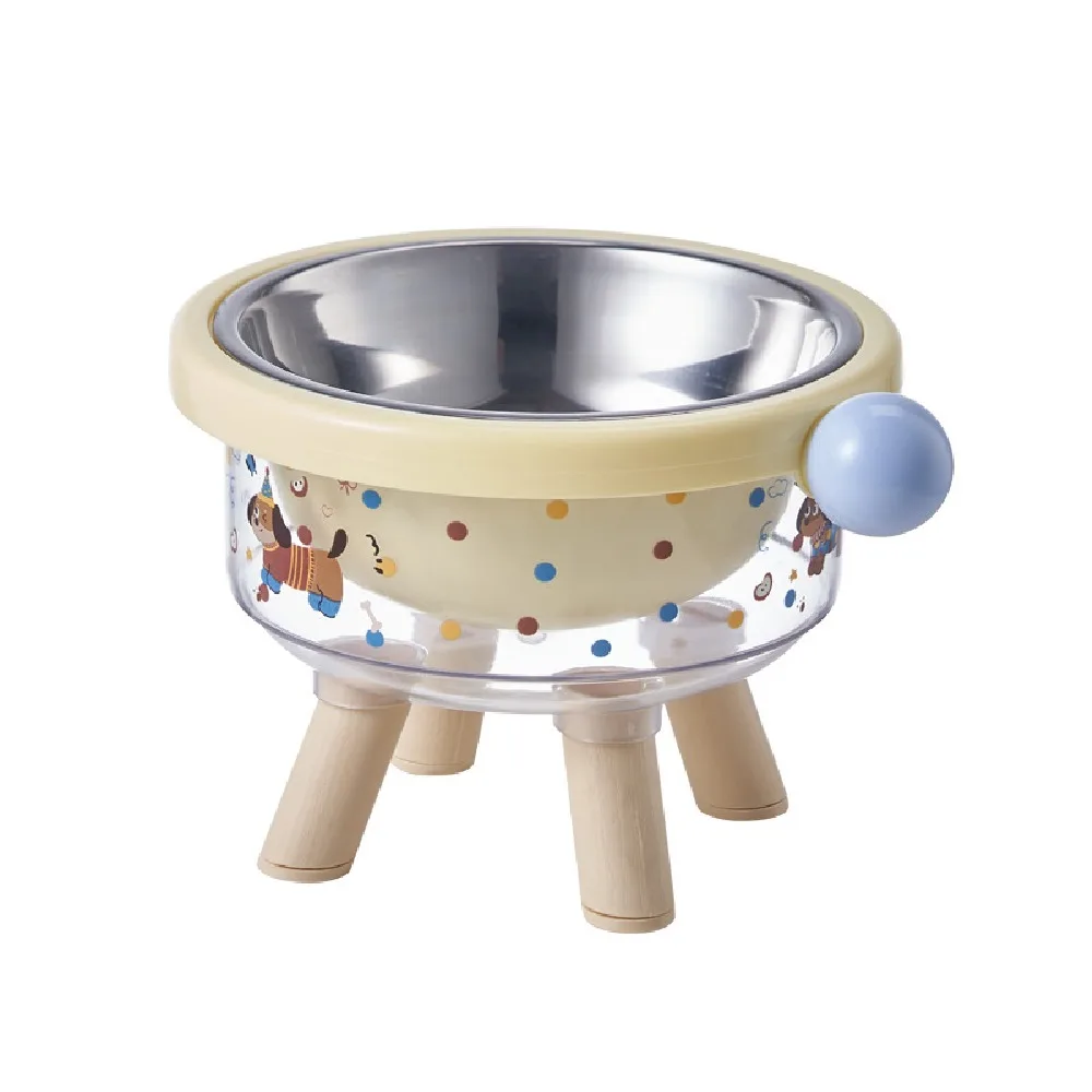 

Противоскользящая миска для домашних животных на высоких ножках, съемная приподнятая миска для кормления домашних животных, устойчивый дозатор корма для домашних животных с героями мультфильмов