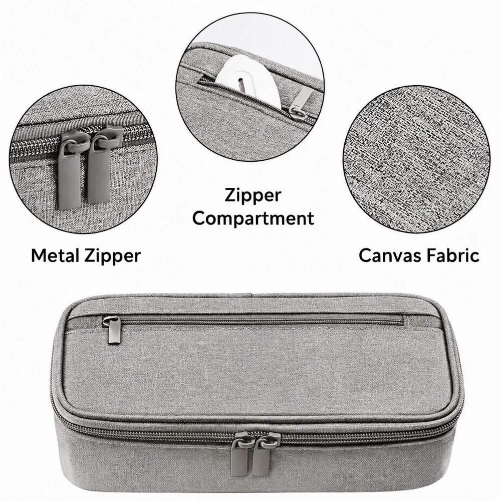Multifunctional Large-Capacity Simple Portable Pencil Case, Available in Multiple Colors, Zipper Stationery Box & Stationery Bag