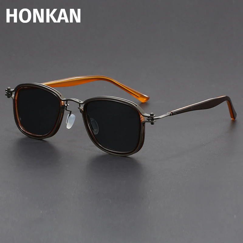 

Vintage Punk Square Sunglasses For Men Popular Sun Glasses Outdoor Driving Luxury Brand Designer Eyewear UV400 Metal Eyeglasses