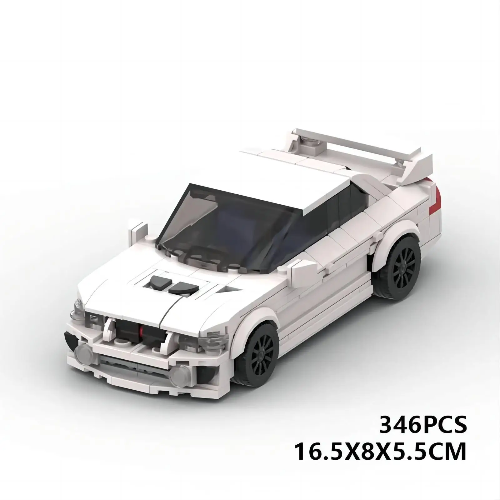 Blocos de construção da série Speed Mitsubishied Lancer EVO MOC- 163741   Cidade campeão carro esportivo montagem modelo quebra-cabeça brinquedo presente de aniversário