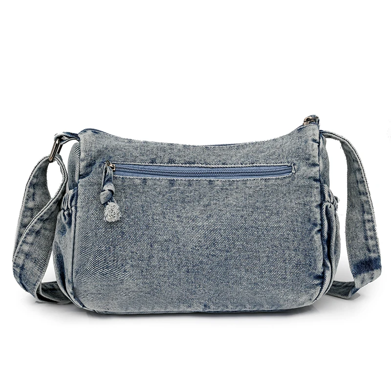 Borsa da donna borsa a tracolla Vintage in Denim più venduta borsa a tracolla per Jeans retrò borsa a tracolla moda Casual da donna di grande