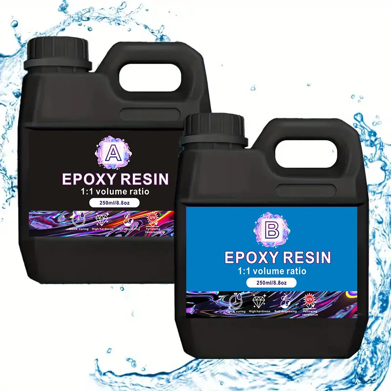 

Комплект из эпоксидной смолы, не желтеющий, 12-24 часа, без пузырей, глянцевая и форма для изготовления бисера своими руками из смолы для изготовления ювелирных изделий, художественная живопись