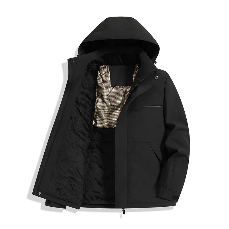 

Outerwear Winter Thickening Cotton-padded Jacket with Graphene Lining for Warmth and Cold Resistance Windproof and Couple's Coat