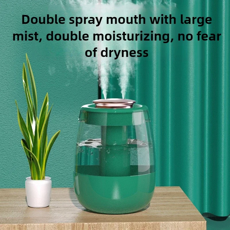 Air Humidifier Household Large Fog Volume and Large Capacity Small Usb Desktop Atomizing Humidifier Digital Display