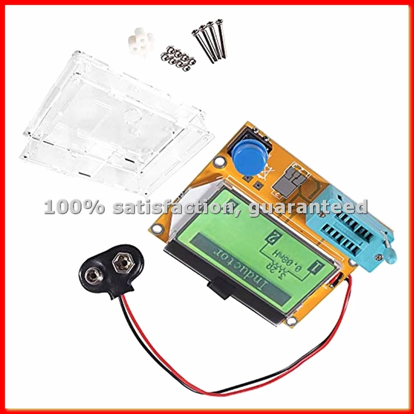 328 Graphical Transistor Tester, NPN PNP Diode Triode Capacitor MOSFET Resistance Sense LCD Display Checker-A68X