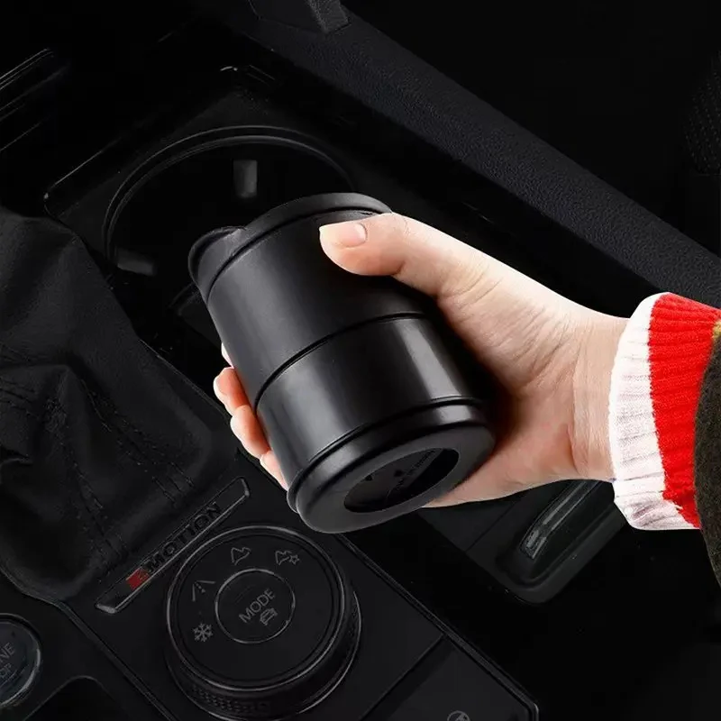 Portable Car Cup Holder Ashtray With Sealed Lid Anti‑Fly Ash Detachable Vehicle Ash Cup, Christmas Halloween Holiday Gift for Sm