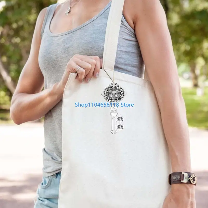 

Set of 2 Functional Christ Alloy Crafted Wall Hanging for Entryway Decoration Stylish Home Accessory