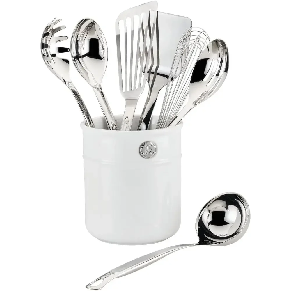 

Provisions, Che's Tools, Set, 8-Piece, StainlSteel Utensil set with Porcelain Bain Marie