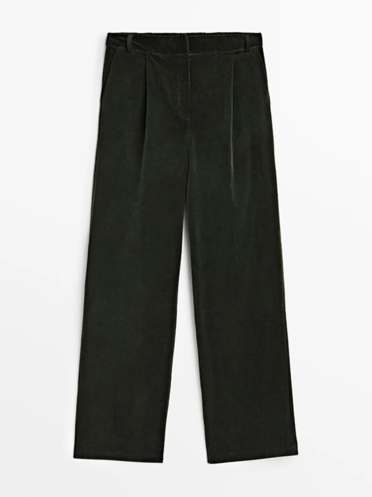 가을 겨울 여성 캐주얼 루즈핏 신축성 있는 허리 따뜻한 코듀로이 와이드 레그 팬츠 편안한 패션 트렌디 스트레이트 레그 트라우저