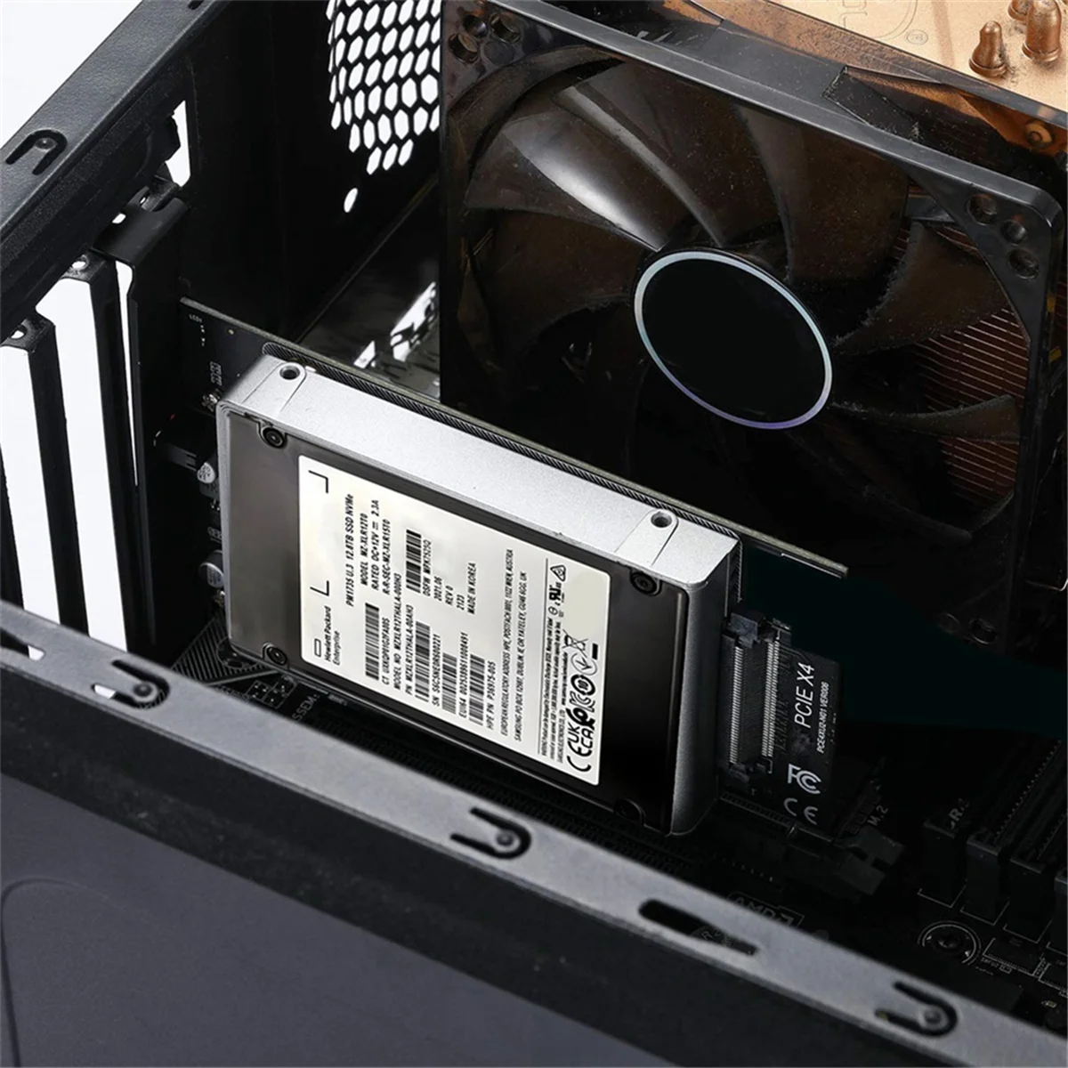 Kit NVMe PCIe SSD U.3 U3 Adattatore host da SFF-8639 a PCI-E 4.0 X4 per scheda madre PM1735