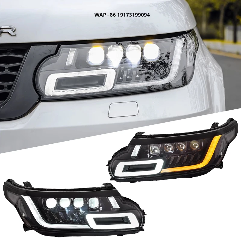 

for LandRange-Rover Sport L494 2014 2017 Accessories Upgrade LED Headlight Dynamic Turn Signal Projector 4 Lens