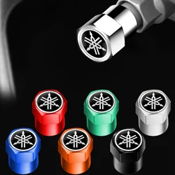 Car Styling Wheel Tire Valves Caps For Yamaha R1 R3 R25 Mt-09 Mt07 Fazer Fz6 Xj6 R15 TMAX YS125 XTZ125 IB E8 Rxv YBR125 YBR250