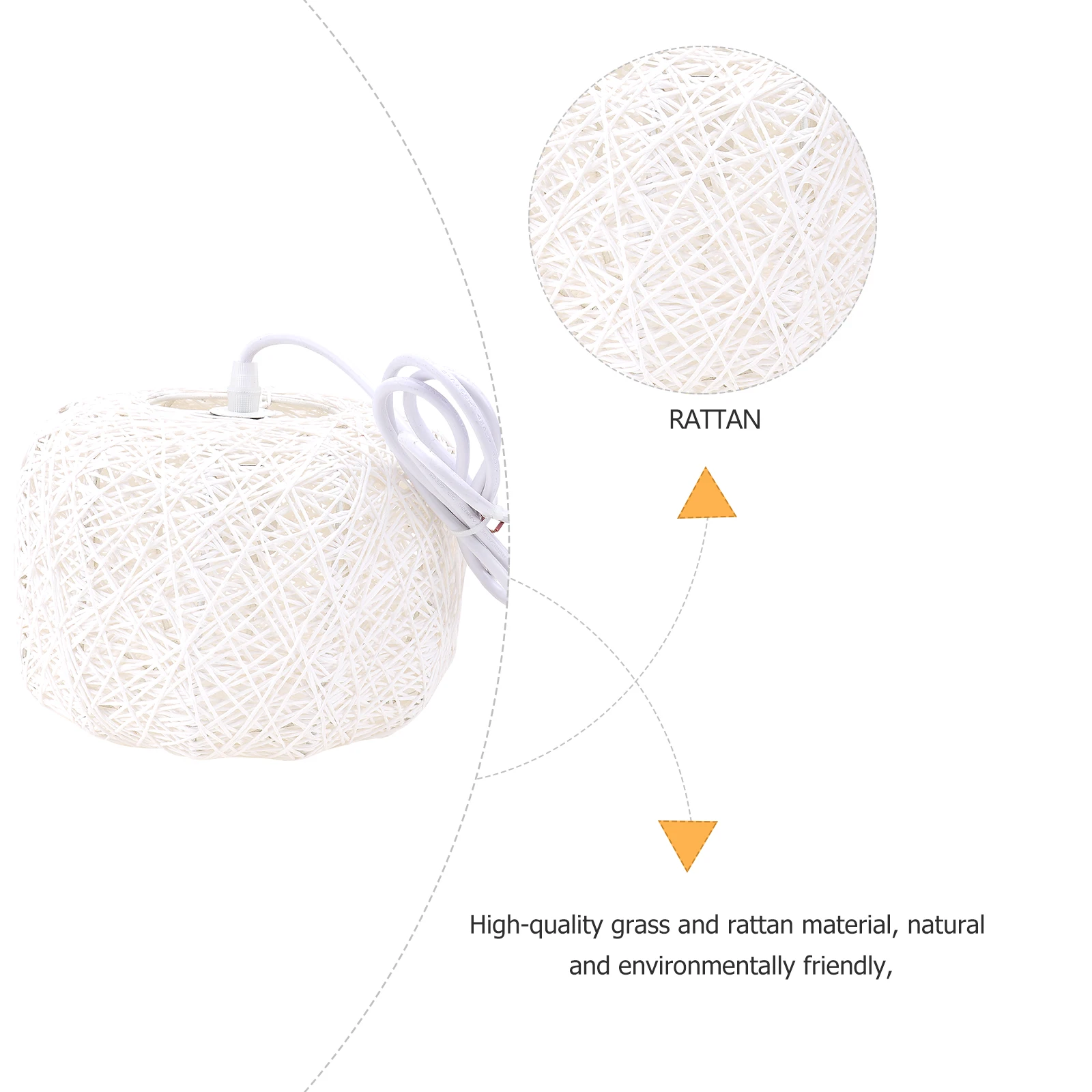 

1 set 1 Set Rattan Weaving Chandelier Creative Pendant Ceiling Hanging Decorative Lamp For Living Room Bedroom Farmhouse Rattan