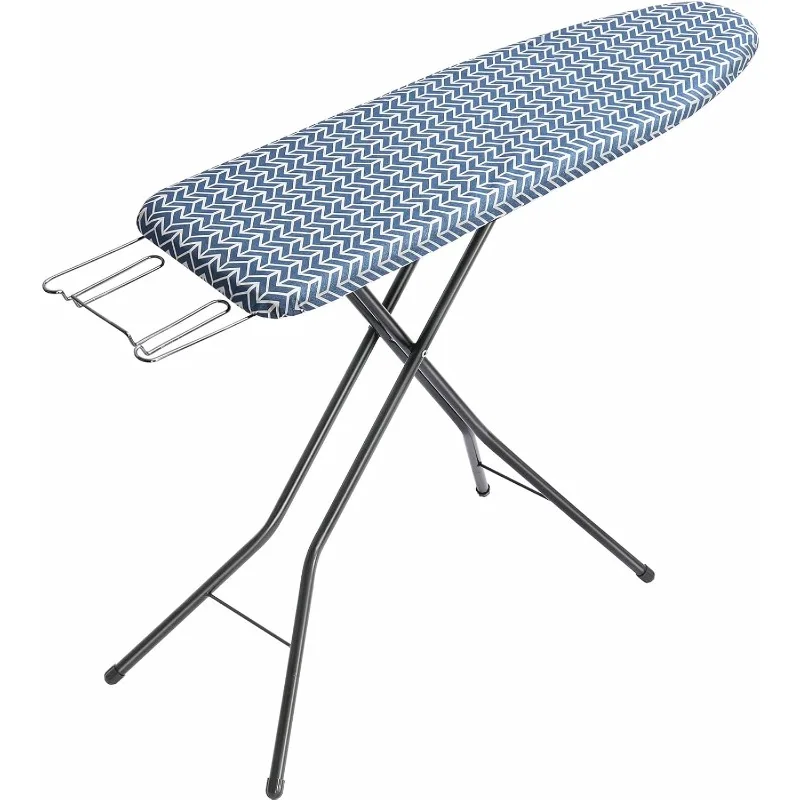 Ironing Board, Full Size Iron Board with Rest, lightweight Height Adjustable, Extra Thick Heat-Resistant Cover Padding