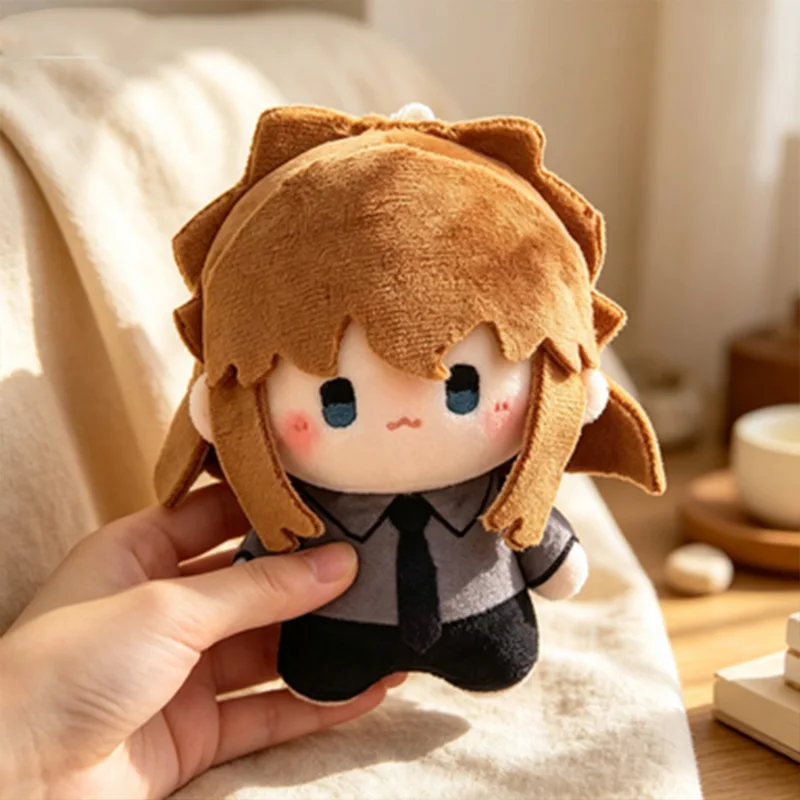 

10cm Anime Detective Conan Plush Doll Anime Conan Kawaii Pendant Cosplay Keychain Stuffed Toys Children's Cute Cotton Gift Toy