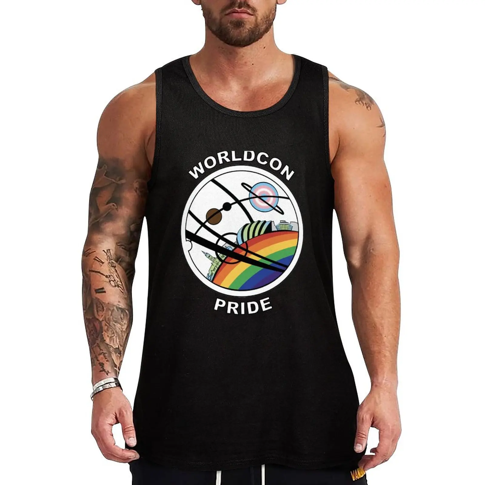 Майка Worldcon Pride Tank Top Performance, влагоотводящая футболка для тренировок