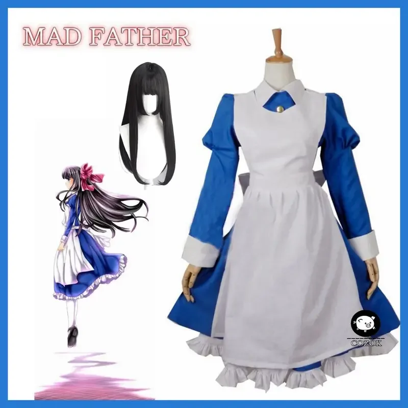 Anime Mad Father Aya Drevis Dress Cosplay Costume Halloween Uniform Outfit Custom Size