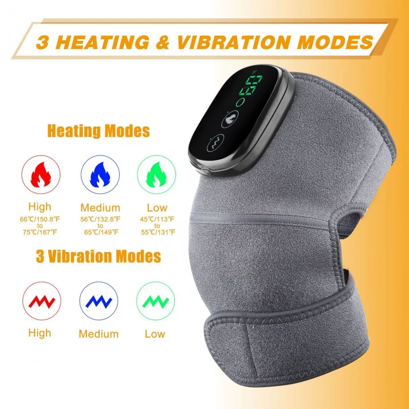 Heating knee massage therapy device vibration massage shoulder protector