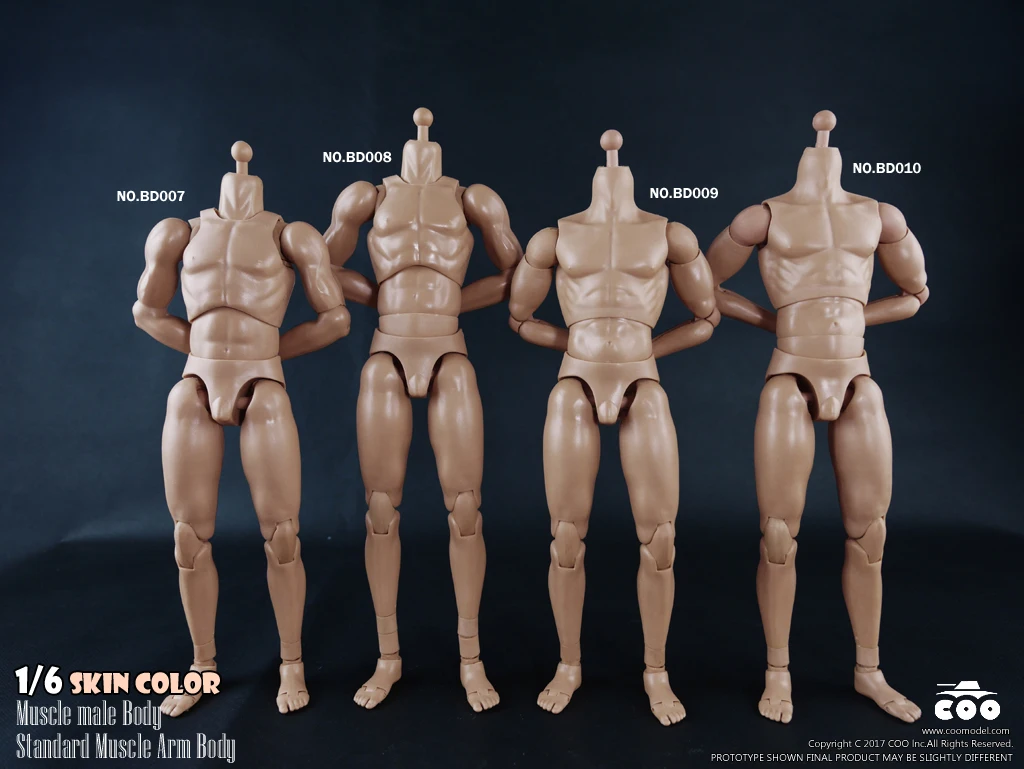 1/6 25cm/27cm Male Standard Muscle Body BD001/BD002/BD003/BD004/BD007/BD008/BD009/BD010 for 12\'\' Action Figure Model