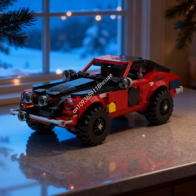 

384pcs MOC Datsun Safari Rally City Champions Model Building Blocks Construction Assemble DIY Toy Idea Christmas Gift Creative